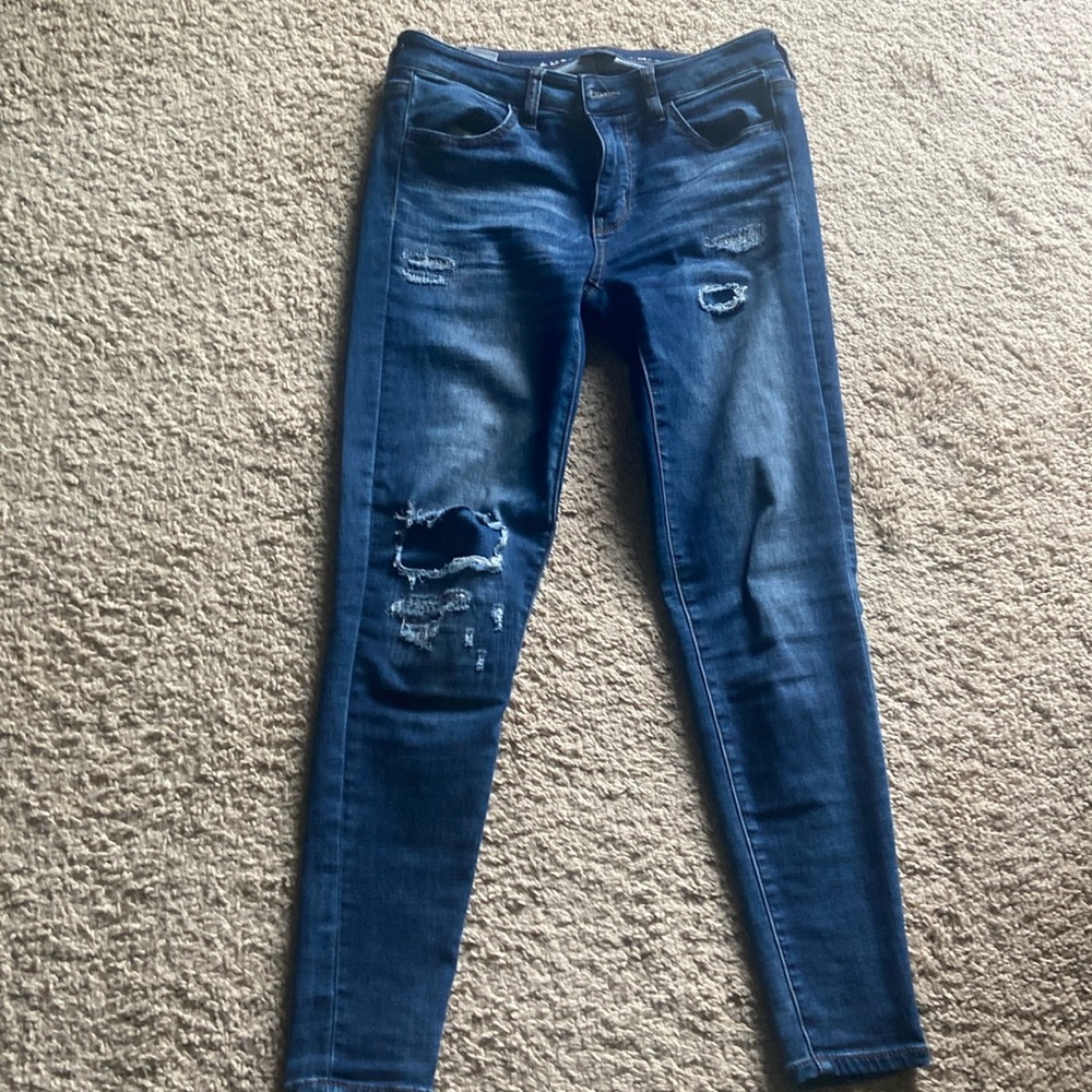America eagle skinny jeans distressed